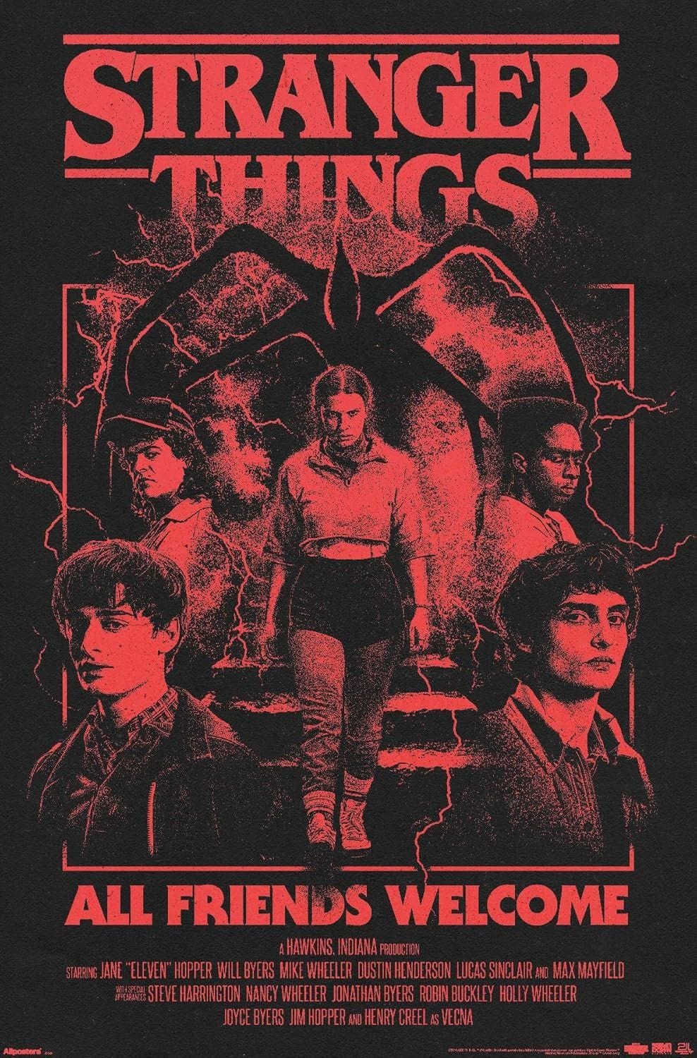 Netflix Stranger Things: Season 5 (2025) - All Friends Welcome Wall Poster
