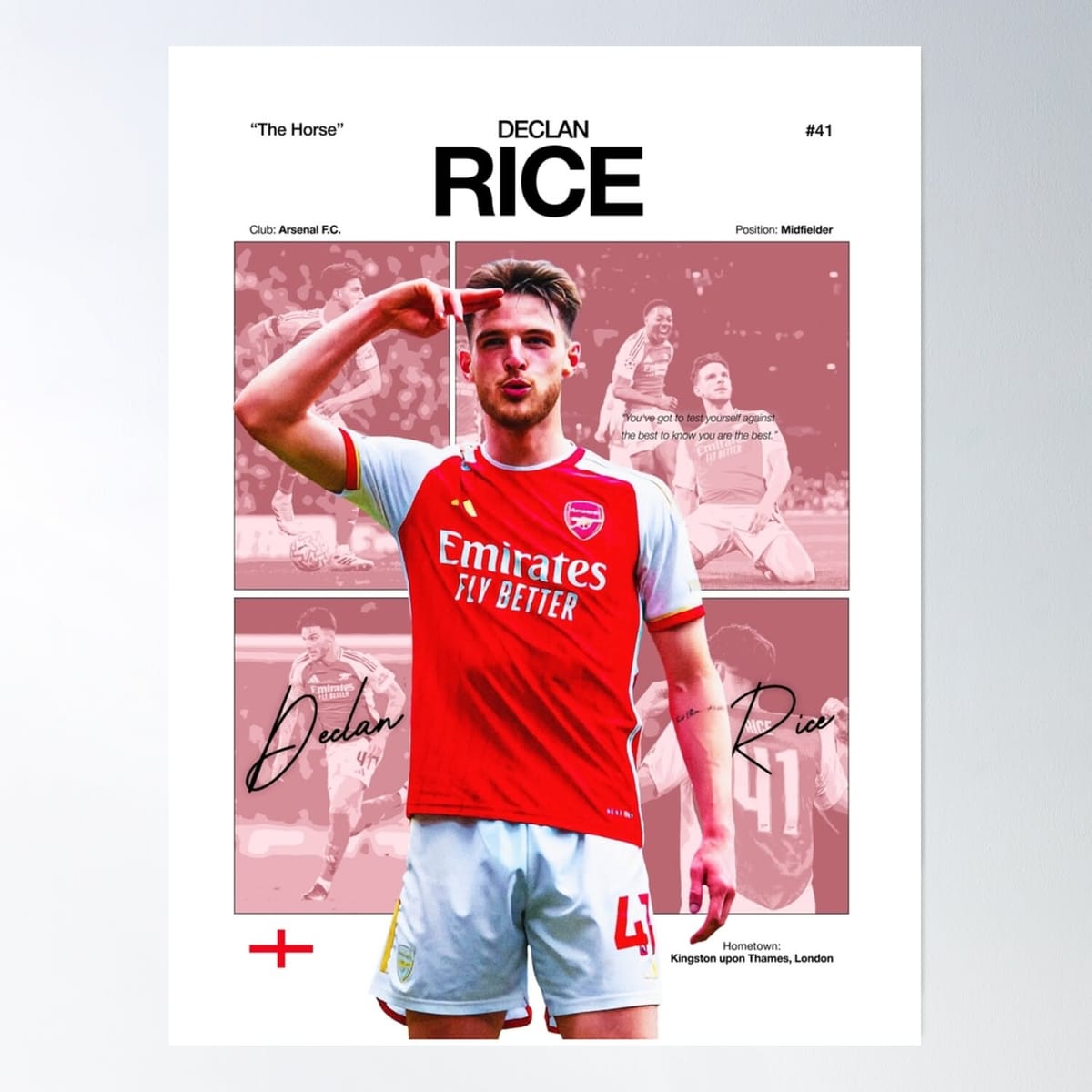 Declan Rice, La Liga, Soccer, Football Poster