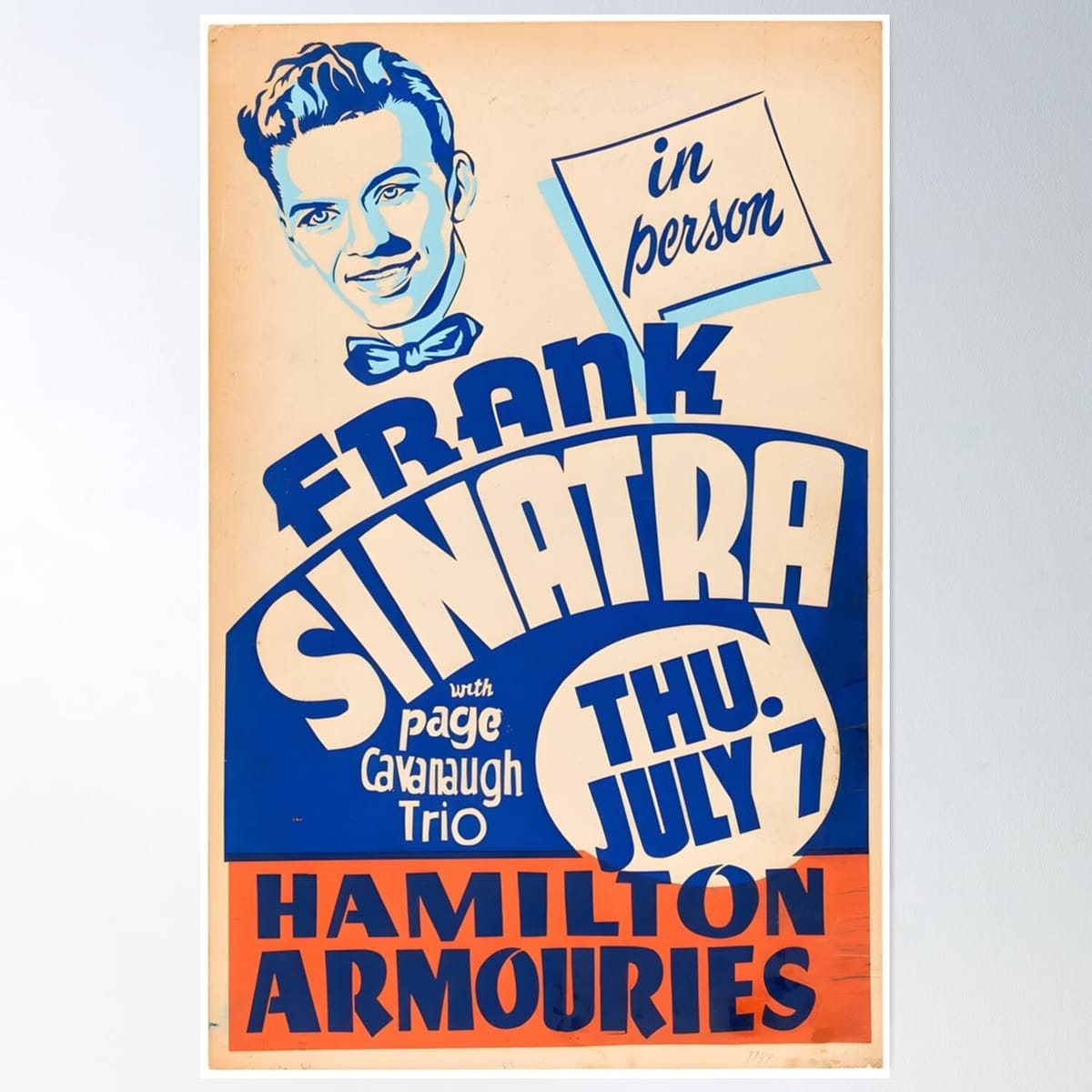 Frank Sinatra Original Custom Vintage Music Poster Wall Art Poster