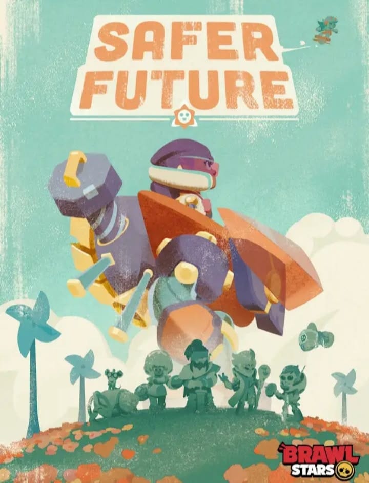 Meg brawl stars poster | Brawl Stars Meg