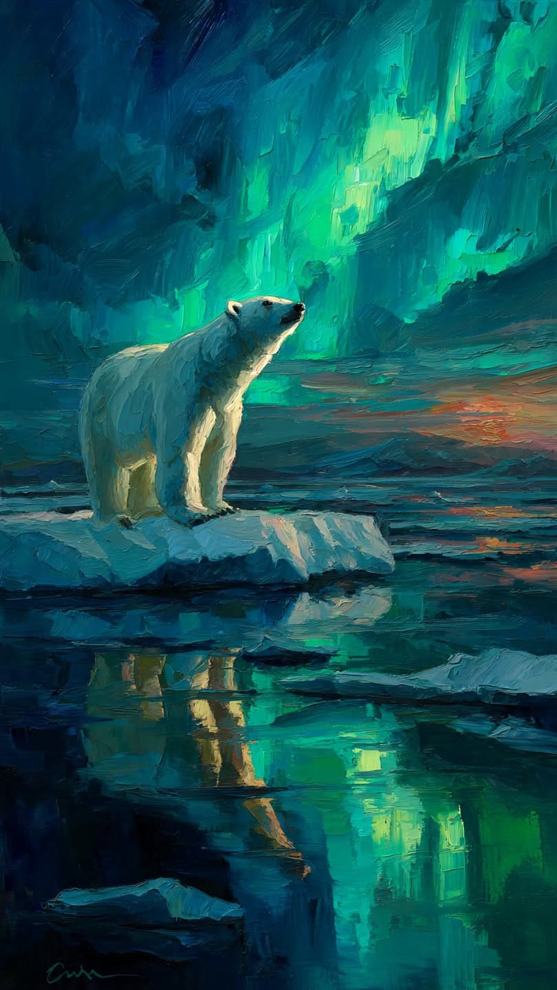 Polar bear poster
