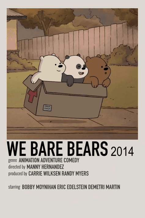 WE BARE BEARS POLAROID POSTER by me