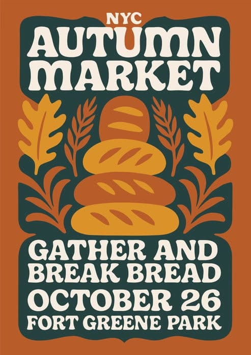 NYC Autumn Market Poster