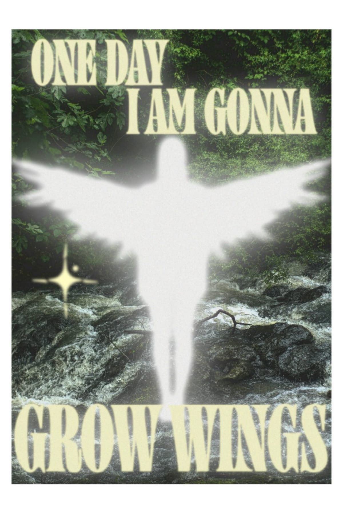 Radiohead Grow Wings Poster Design – Ethereal Music Graphic Design Print