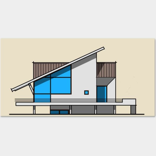 Illustration Minimalist House Poster