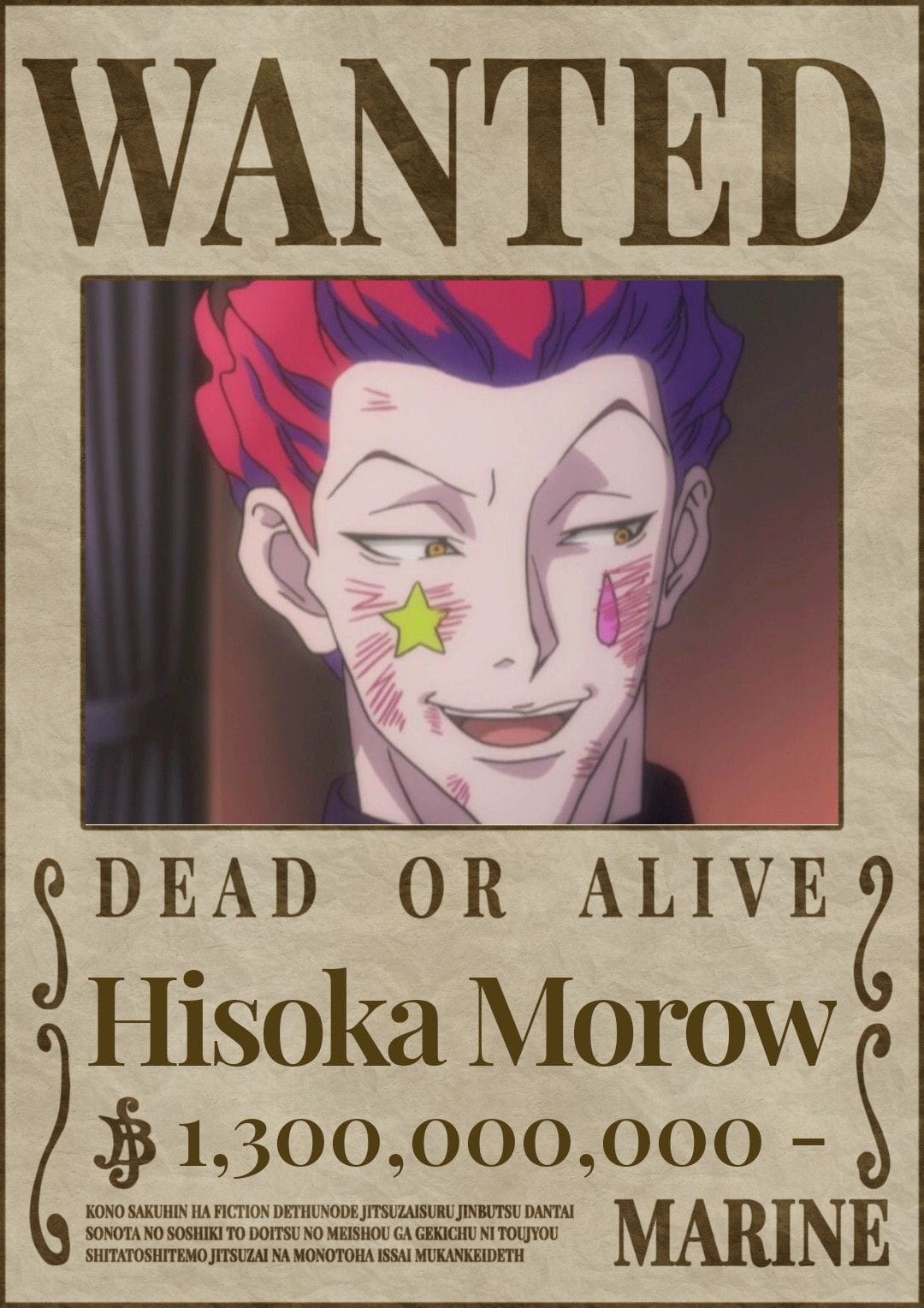 Hisoka Morow wanted