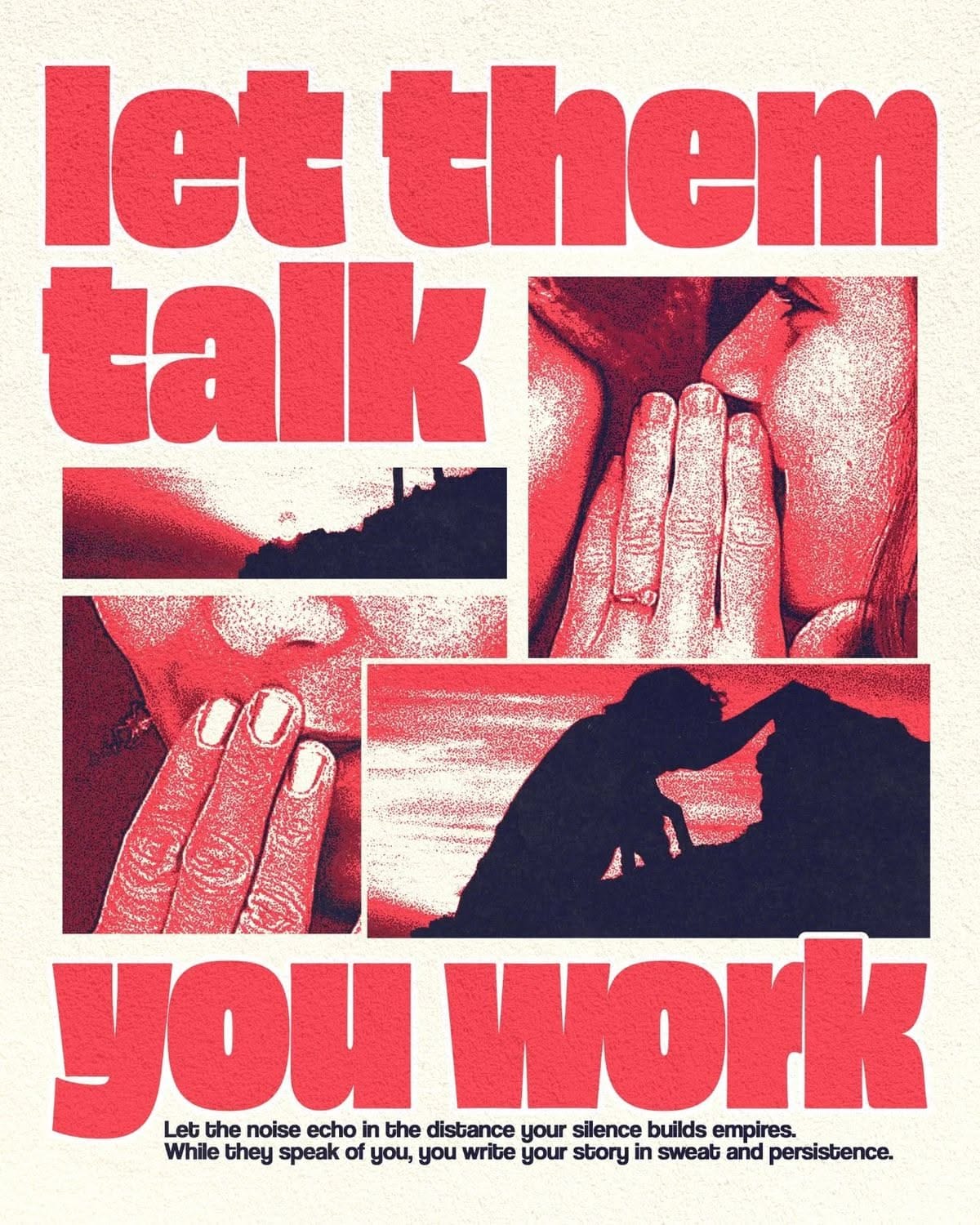 We don't get along poster