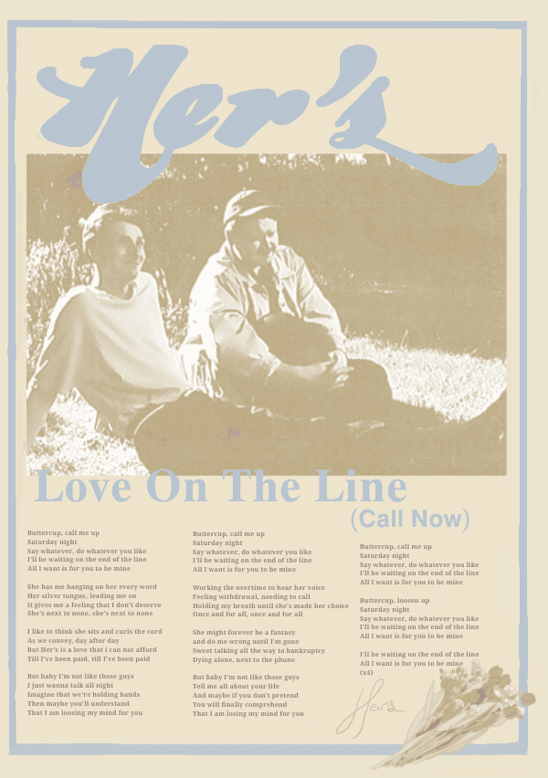 Her's Poster - Love On The Line (Call Now)