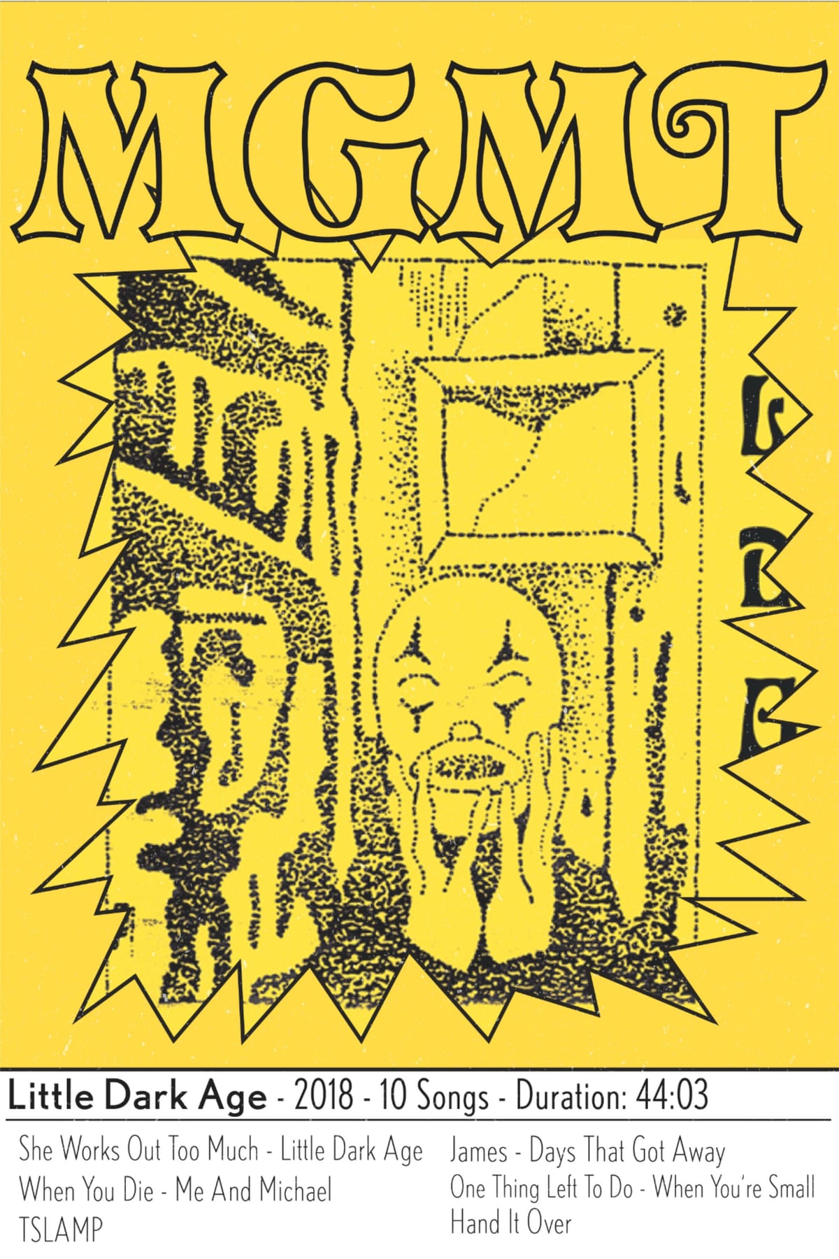 MGMT Little Dark Age Track Poster
