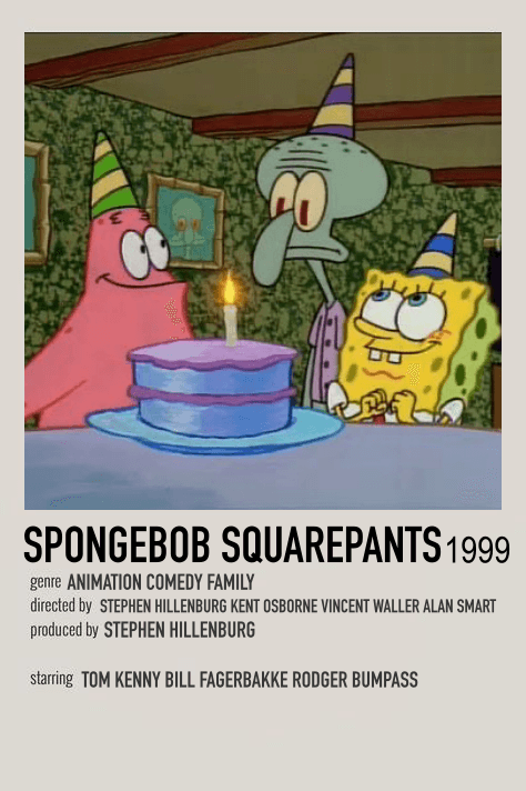 SPONGEBOB SQUAREPANTS POLAROID POSTER by me