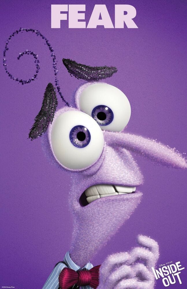 Walt Disney's Inside Out movie poster print  :  11 x 17 inches (Fear) | eBay