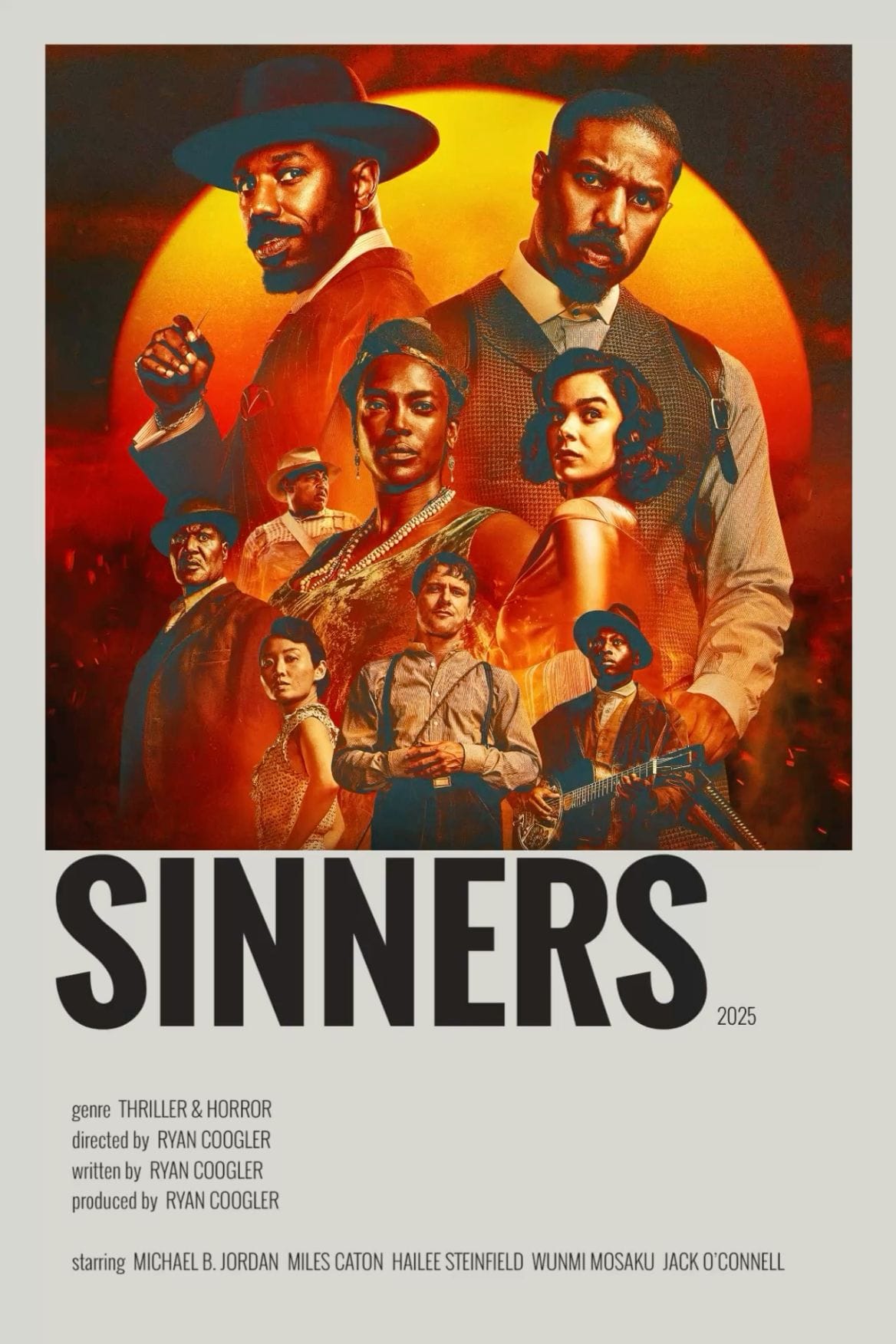 SINNERS MINIMALIST POSTER