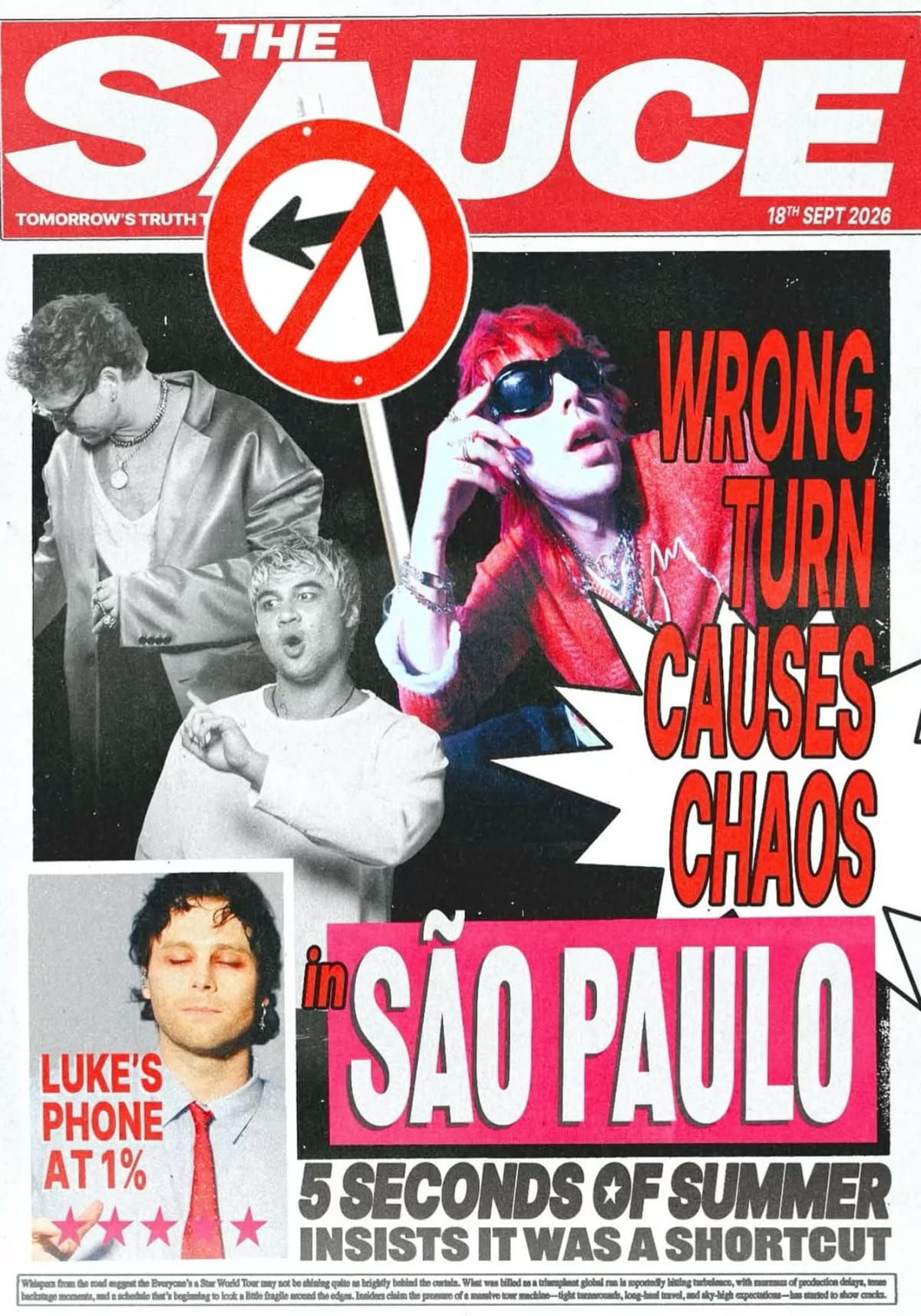 5SOS EAS TOUT POSTER - São Paulo