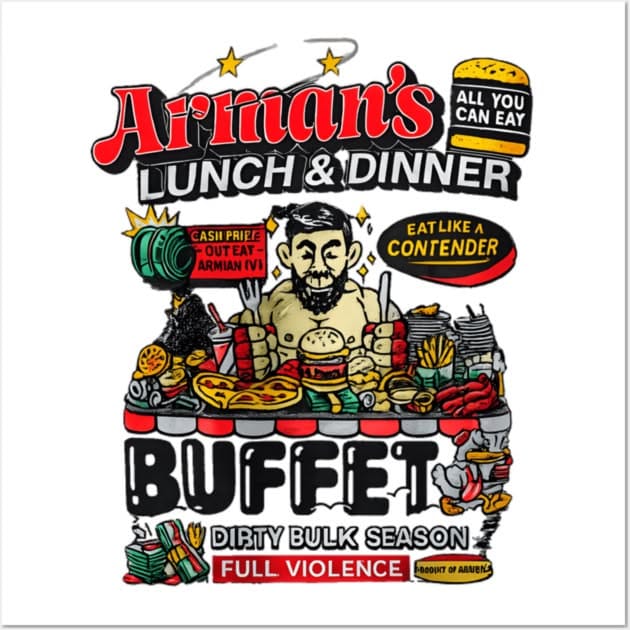 Arman Tsarukyan "Lunch And Dinner" Caricature Poster