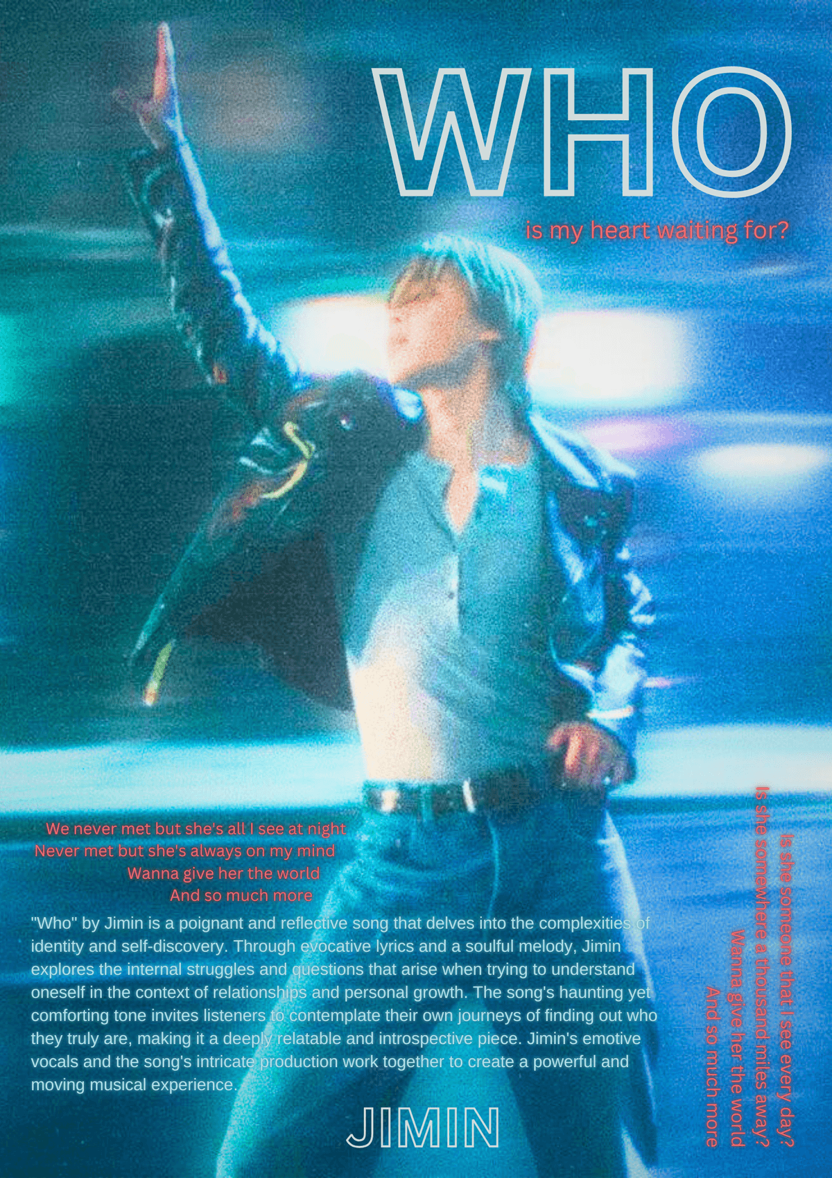 Jimin Who Poster