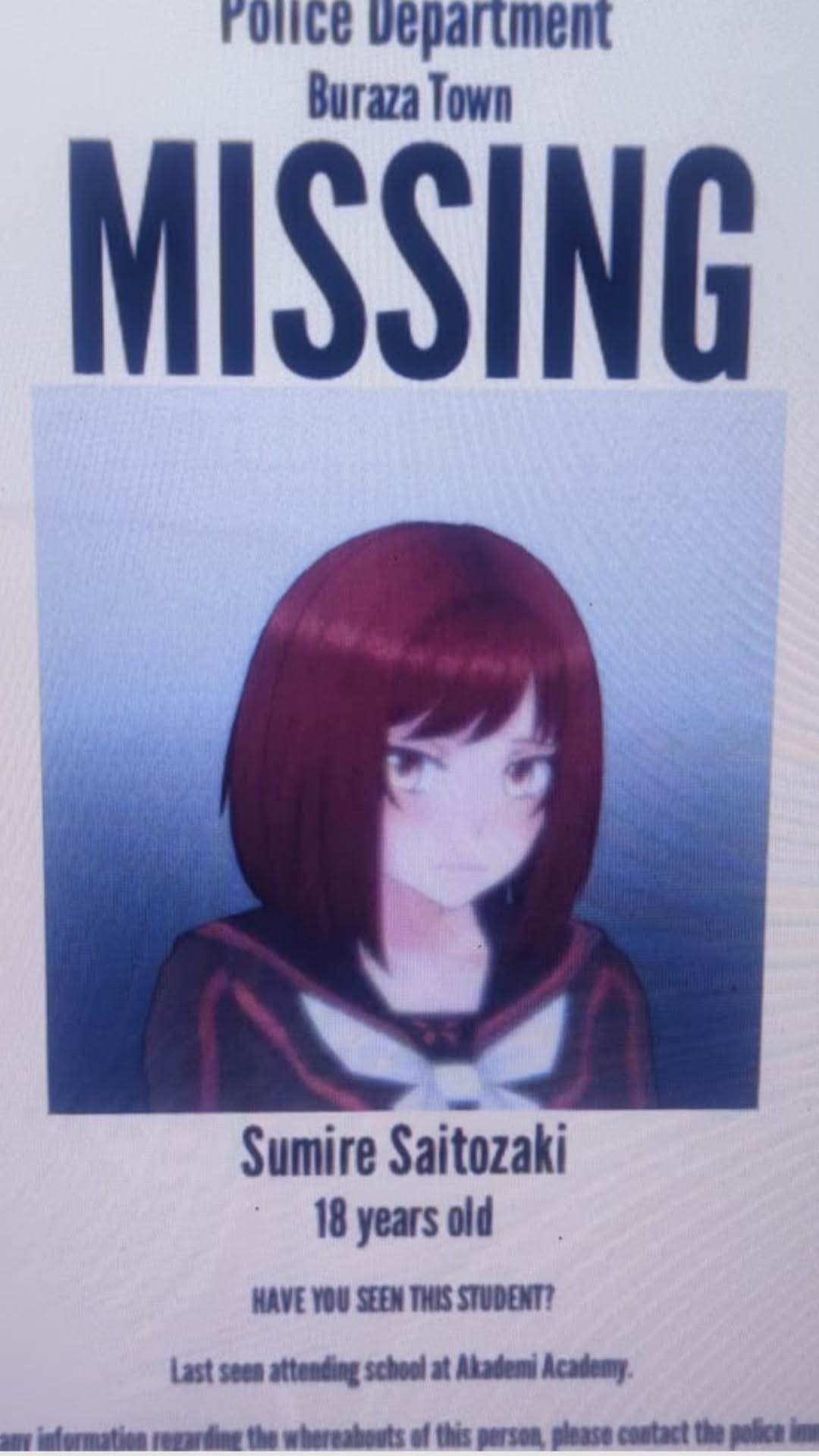 Sumire missing