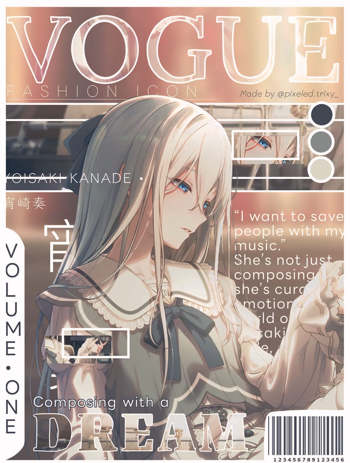 Kanade Yoisaki Gfx VOGUE ── .✦