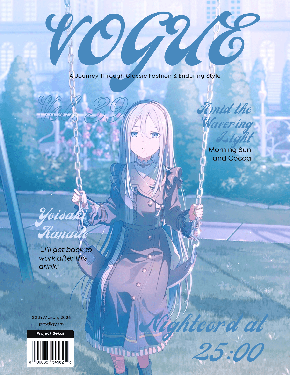 Yoisaki Kanade • Trained Cards • Vogue Wallpaper • Nightcord at 25:00 • Project Sekai