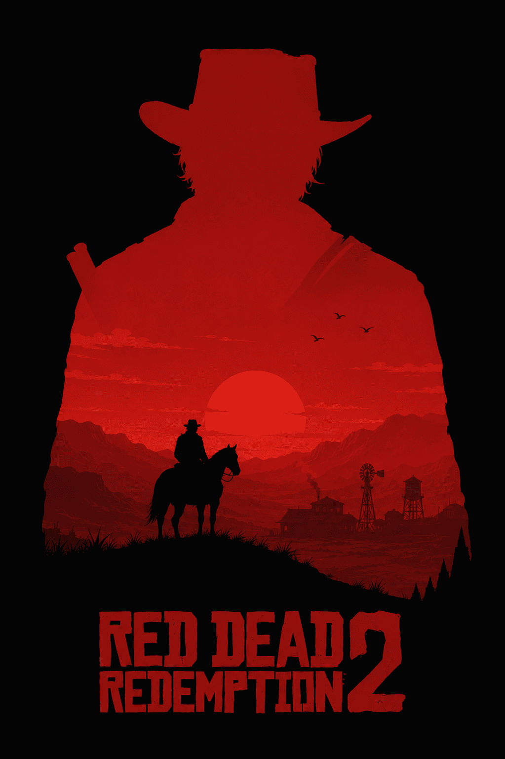 Red Dead Redemption 2 | Arthur Morgan Minimalist Western Poster