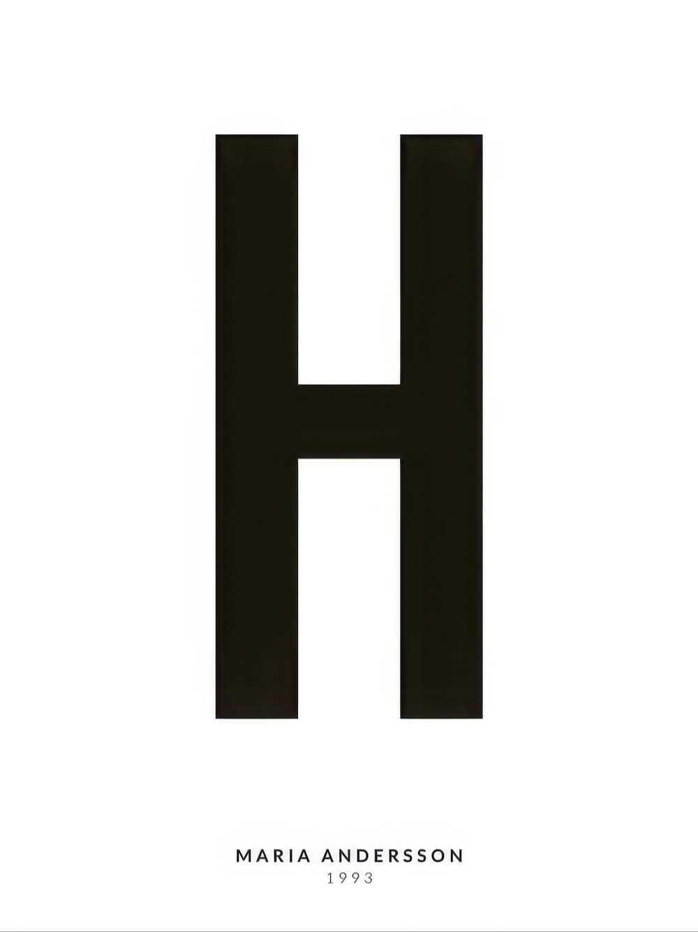 My Letter H Personal Poster