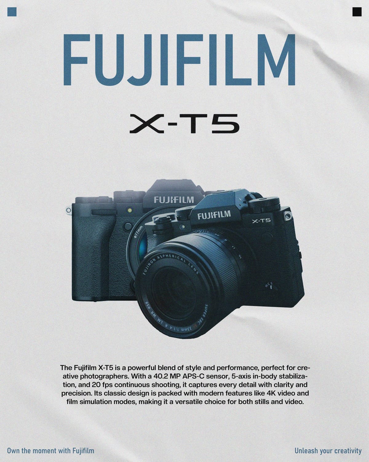 FujiFilm X-T5 - Poster Design