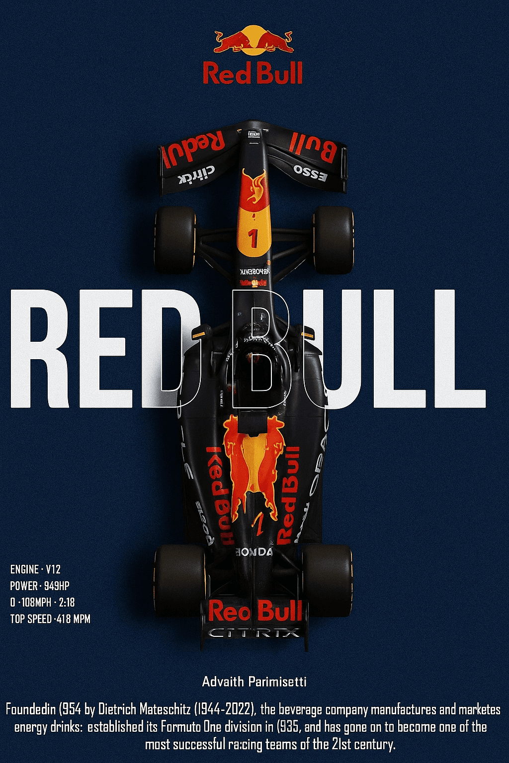 Redbull poster graphic