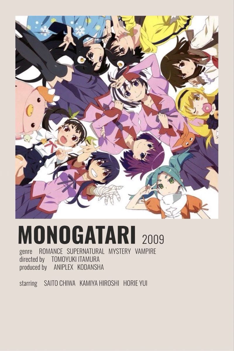 Monogatari minimalist poster
