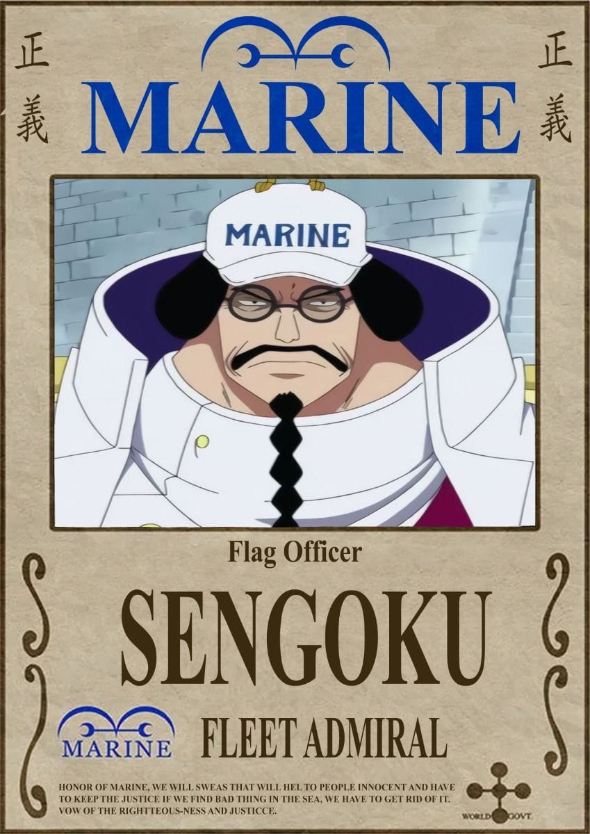 one piece Sengoku poster