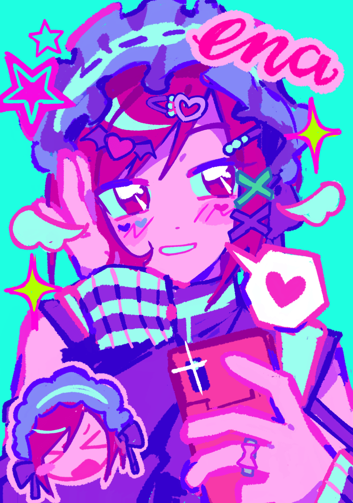 ai nandesu ena fanart pjsk IGNORE THE HANDS IK IT LOOKS WEIRD