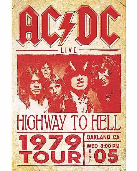 ACDC Highway to Hell Tour Poster - Spencer's