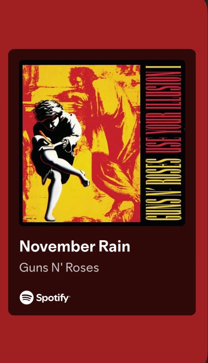 November Rain poster
