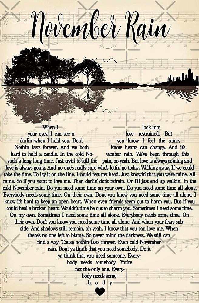 November Rain poster