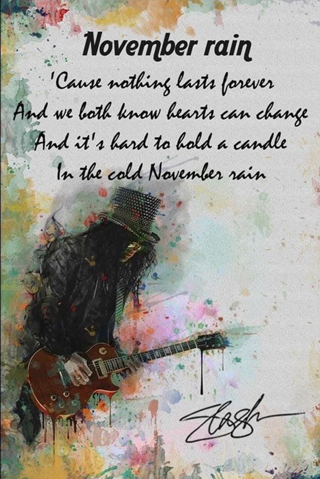 November Rain poster