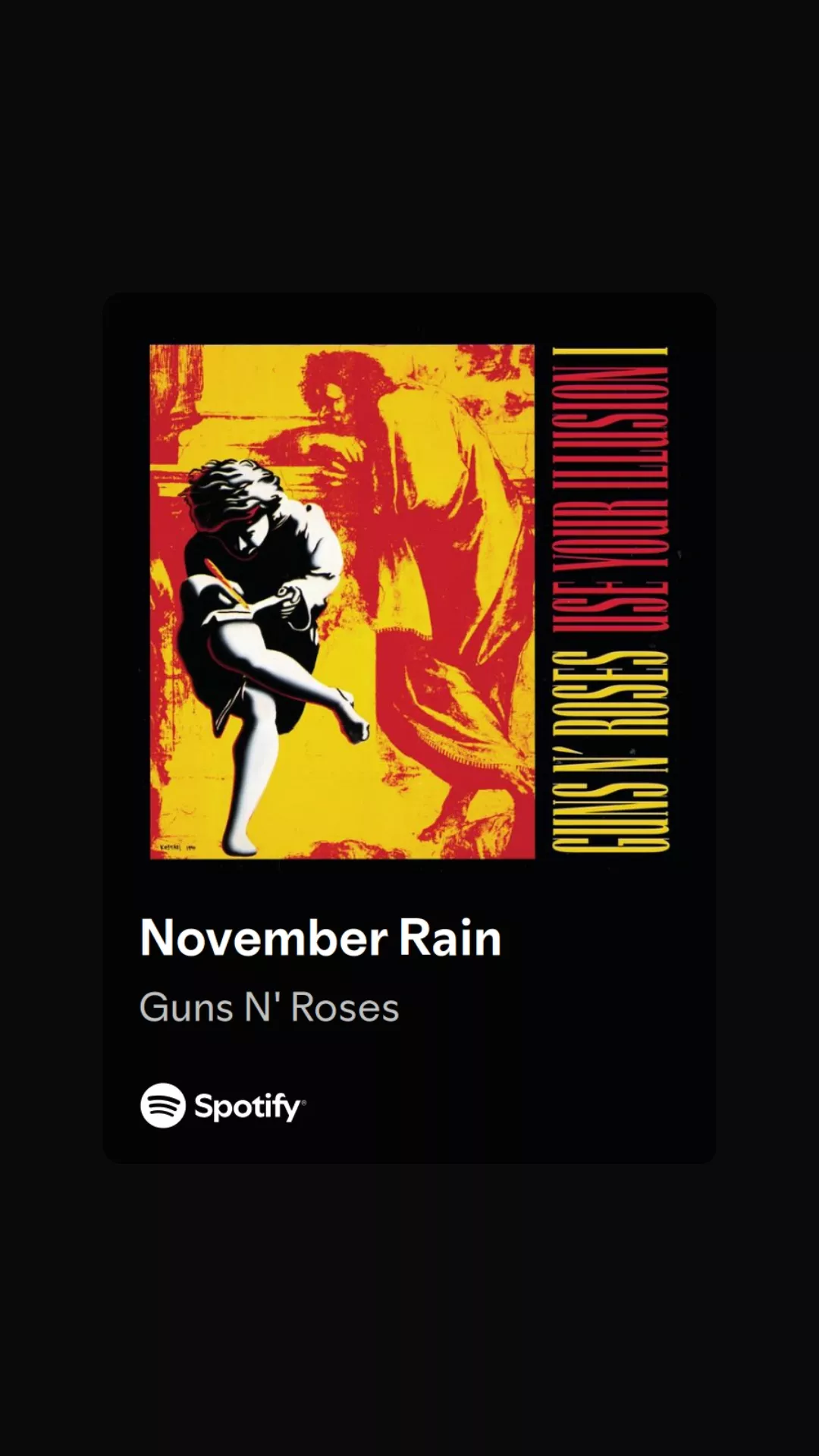 November Rain poster