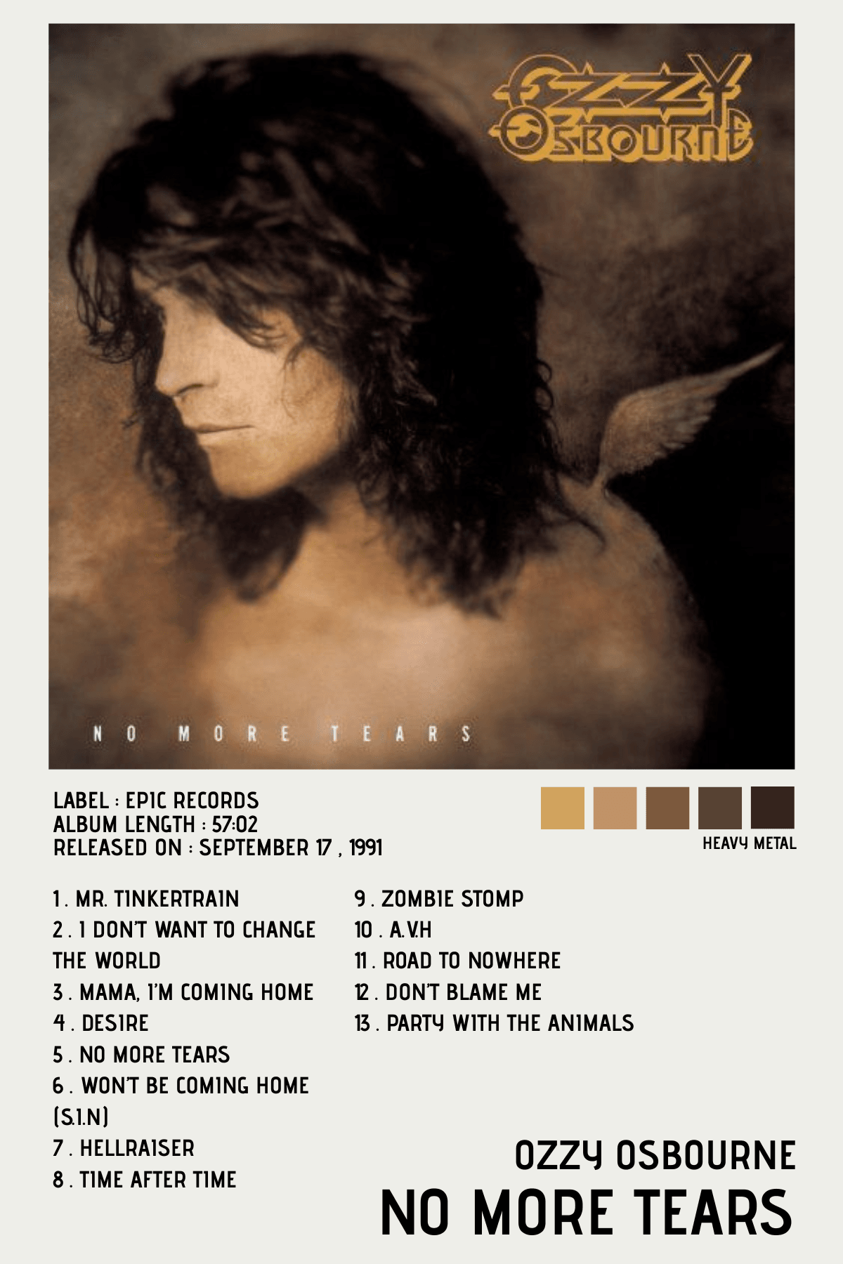 No More Tears - Ozzy Osbourne