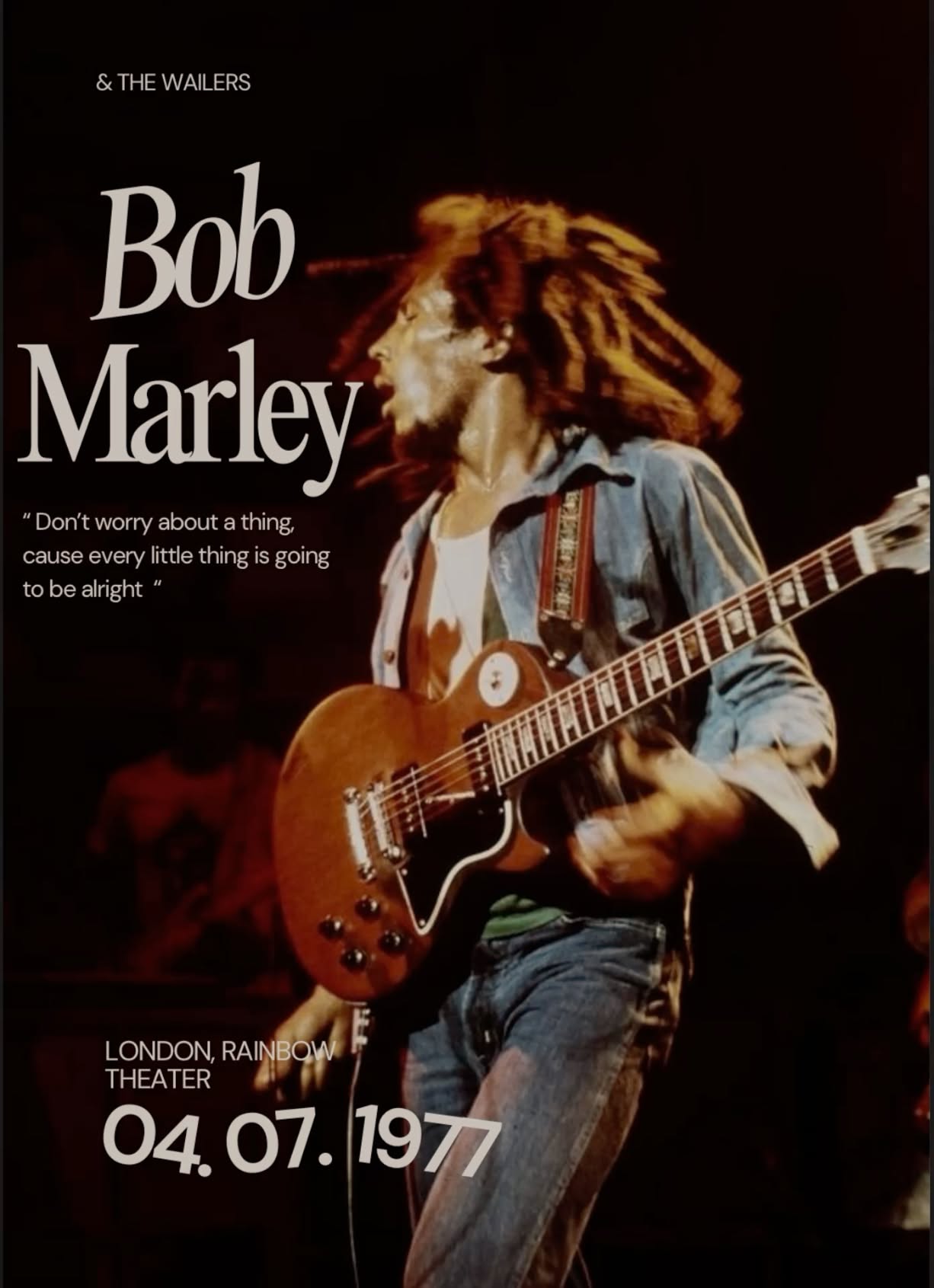 Aesthetic Bob Marley Art Print | Music Poster Decor
