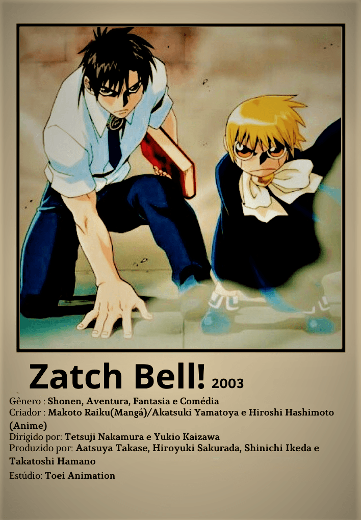 Zatch Bell! (2003) - Polaroid /Minimalist Poster
