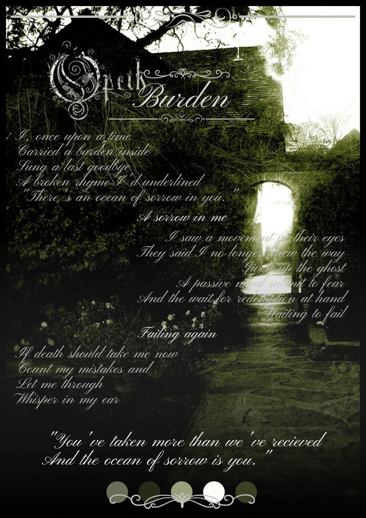 Burden poster I made for my room :>