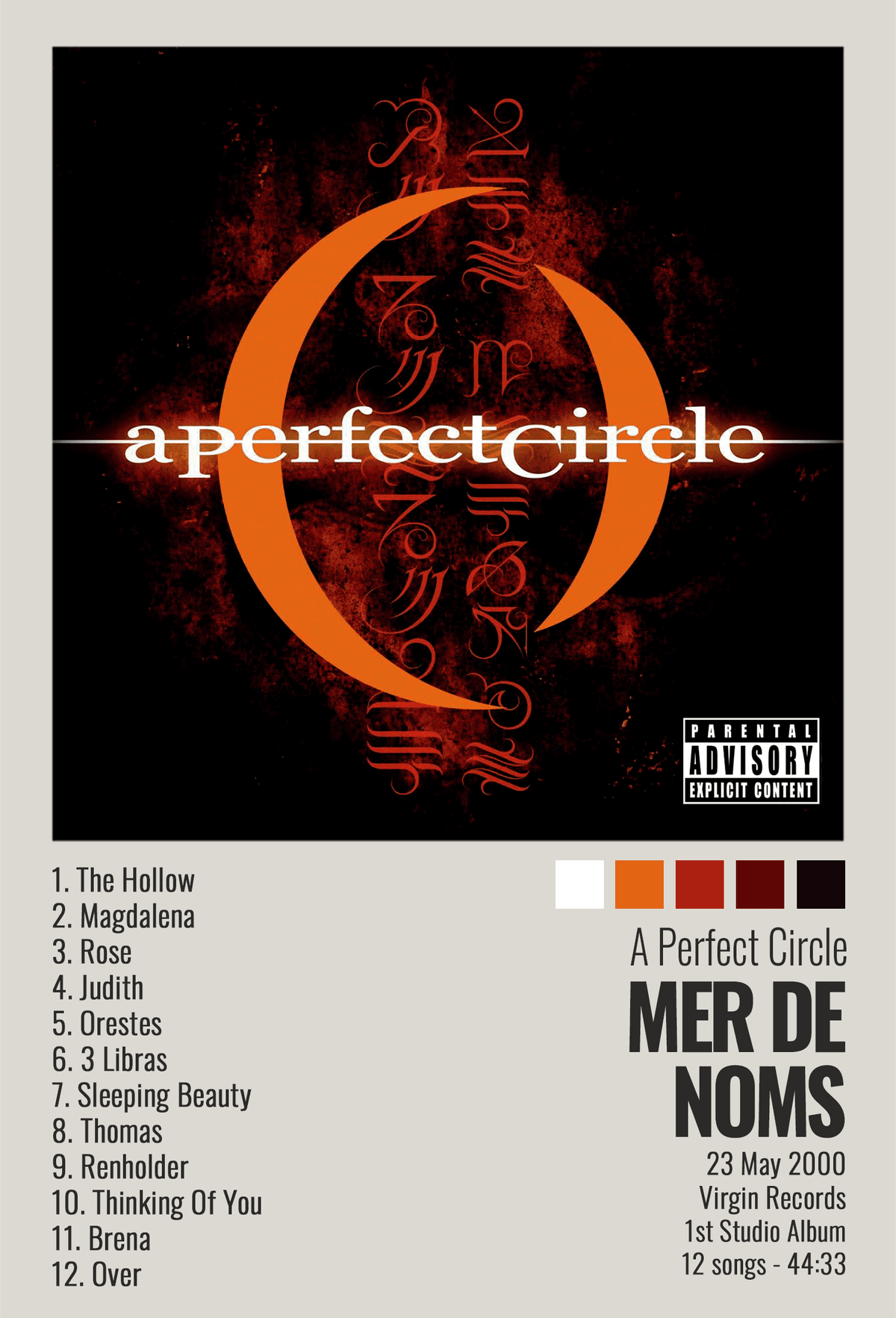 mer de noms album poster
