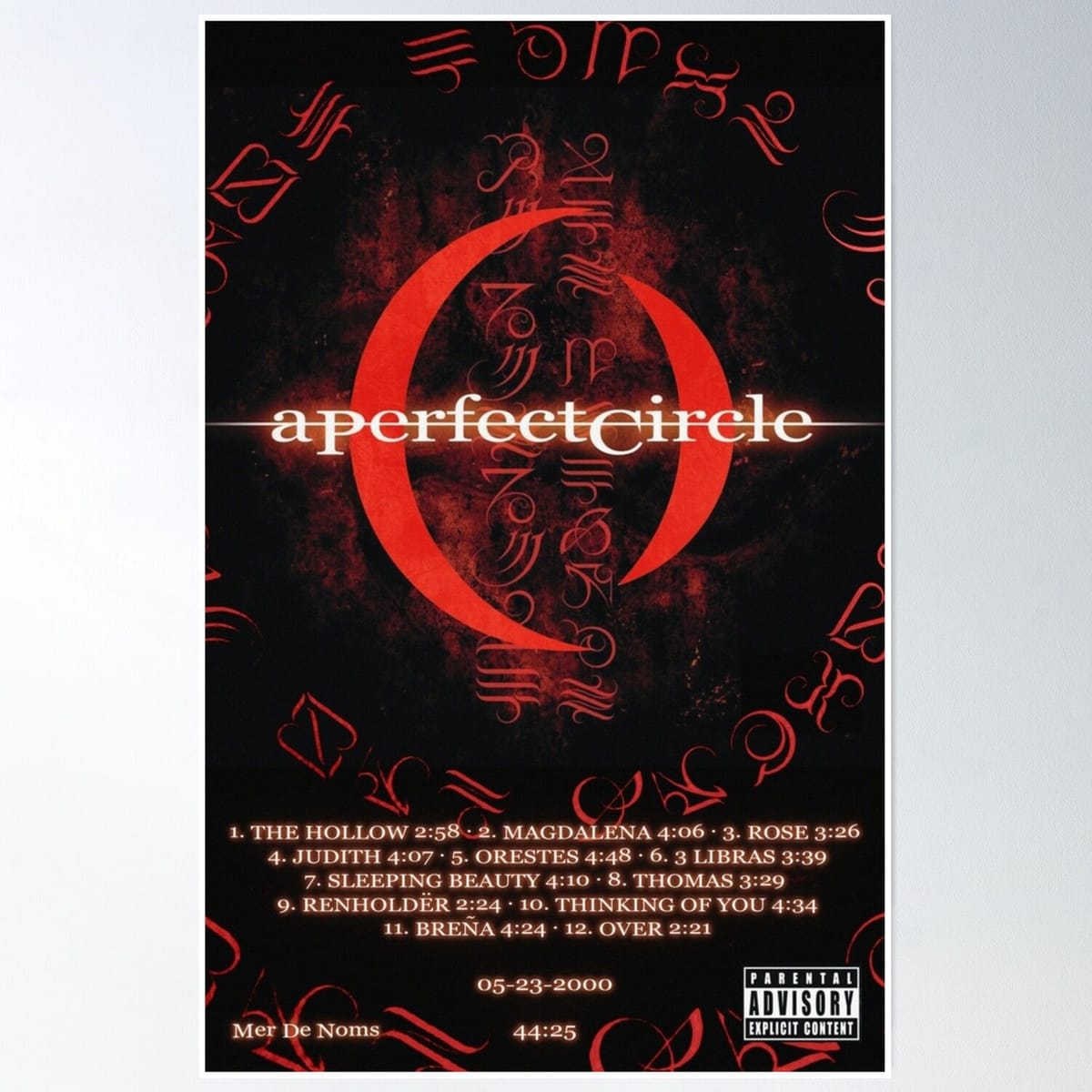 A Perfect Circle Band Poster Design Poster