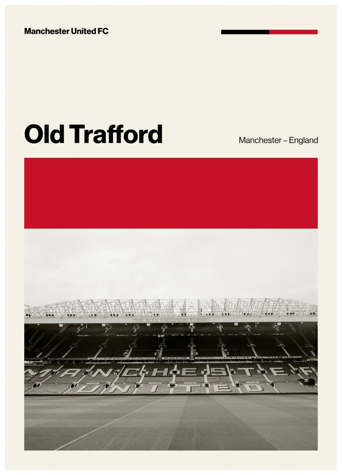 Prints - Old Trafford Stadium Print (12" x 16" in)