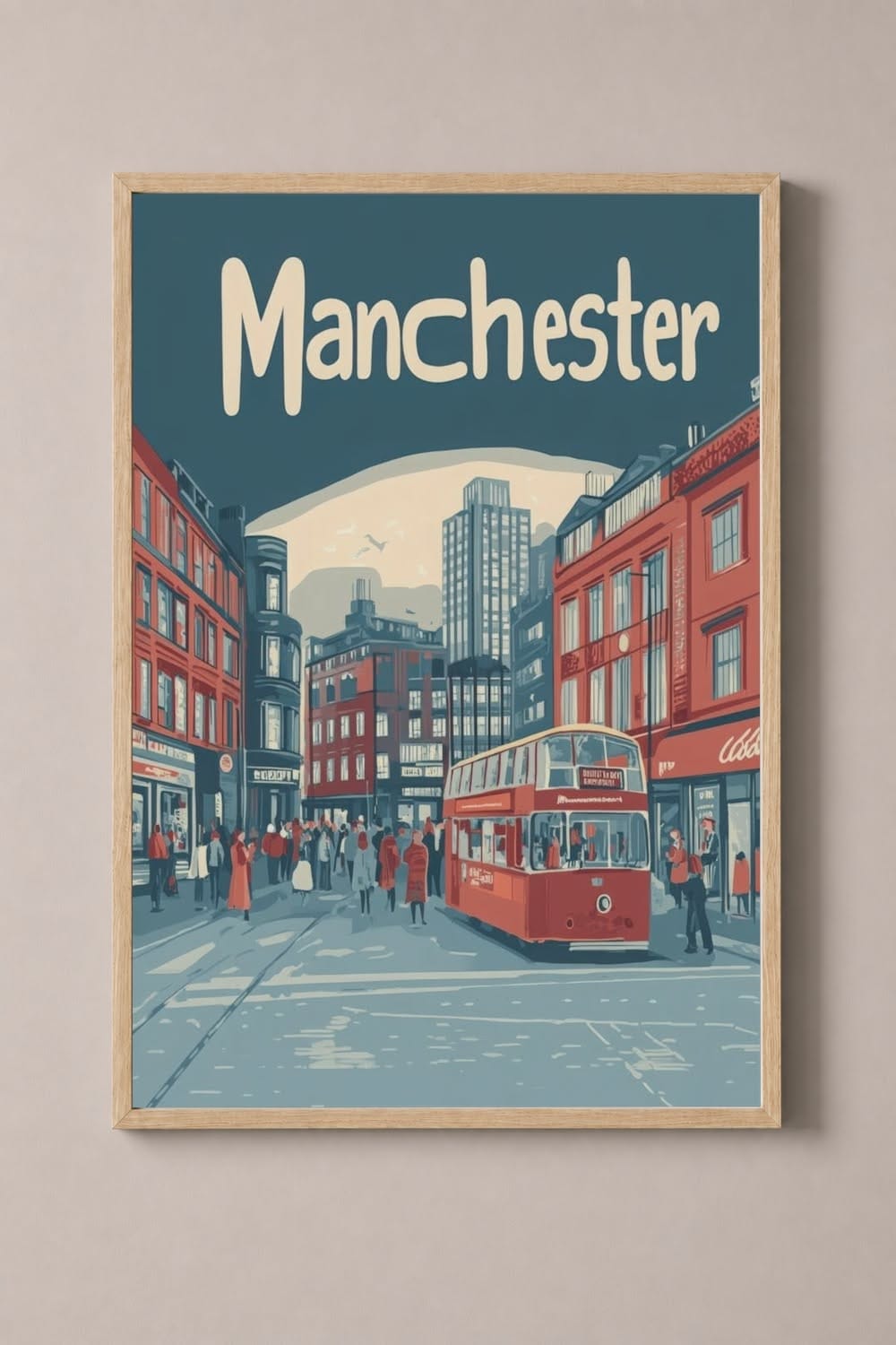 Aihrgdesign A Classic 1960s Travel Poster For Manchester