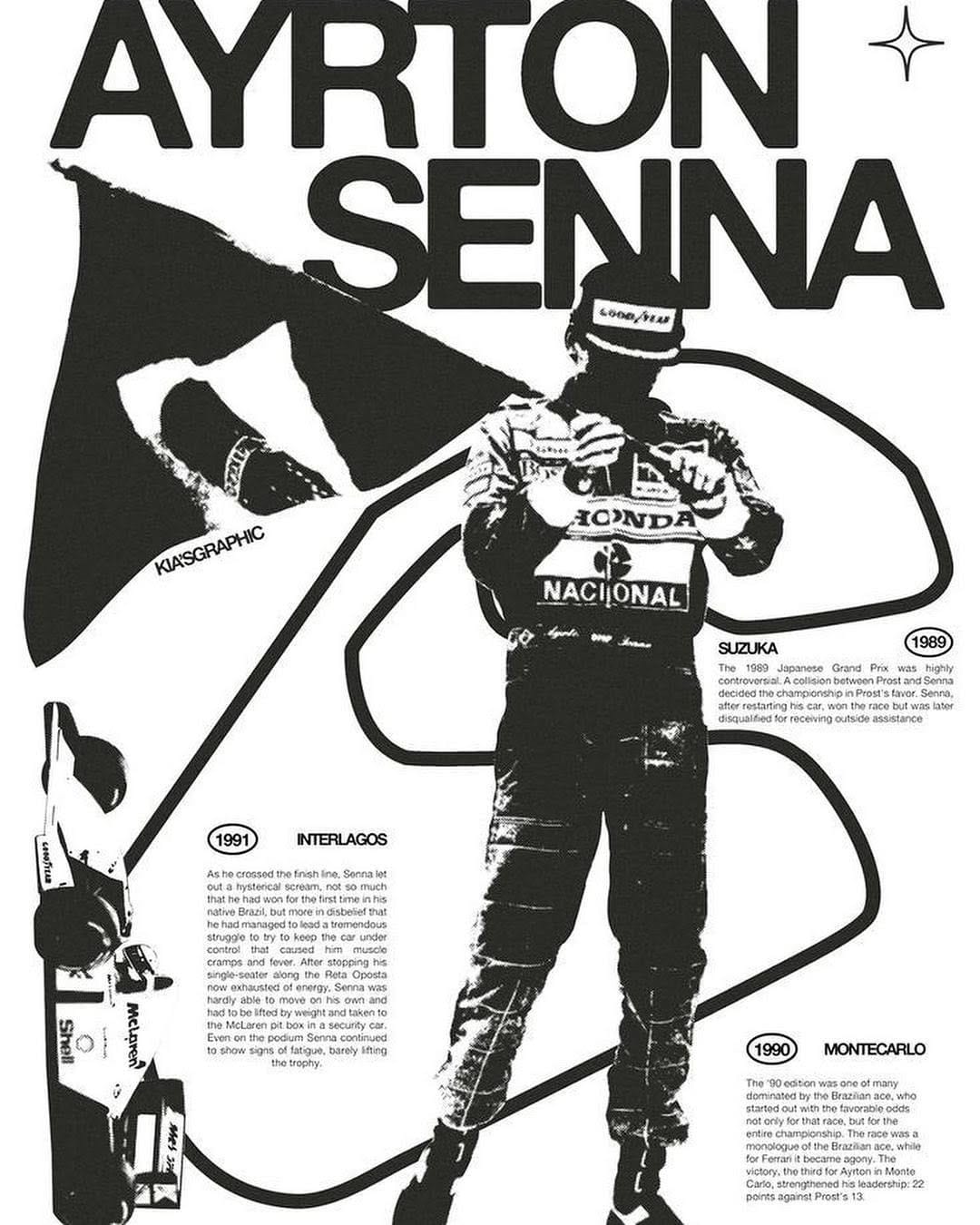 Ayrton Senna poster