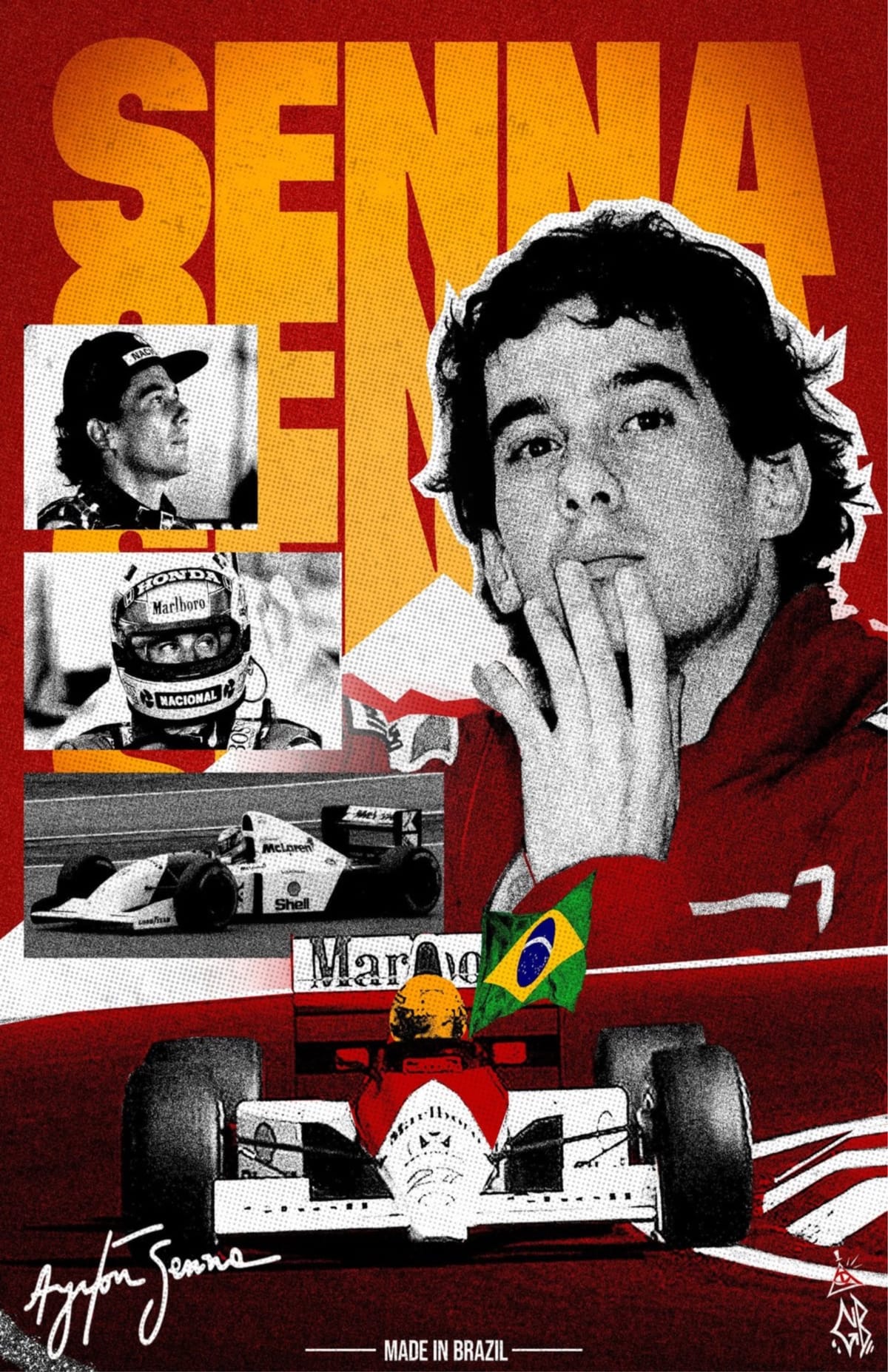 Ayrton Senna poster