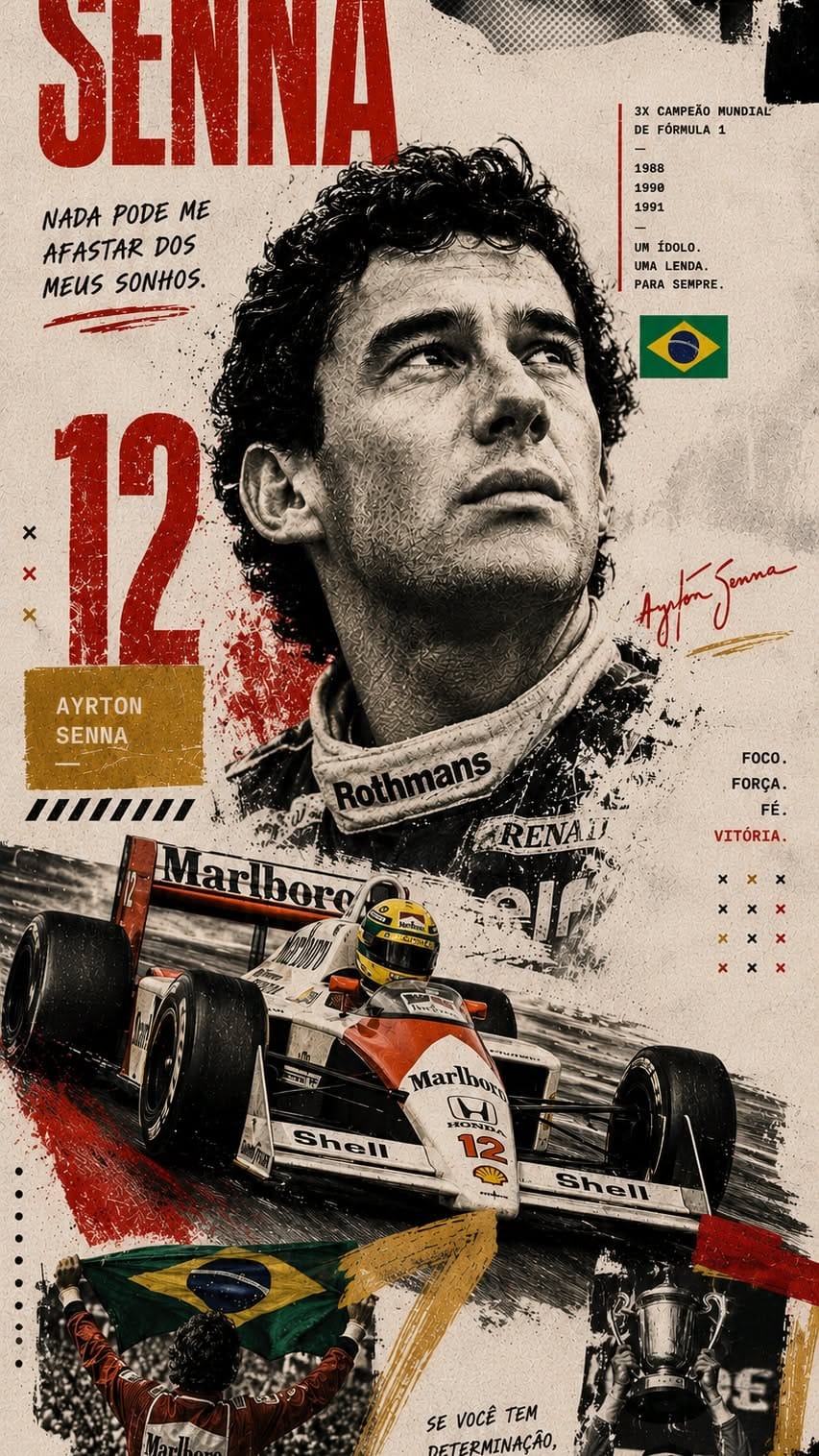 Ayrton Senna poster