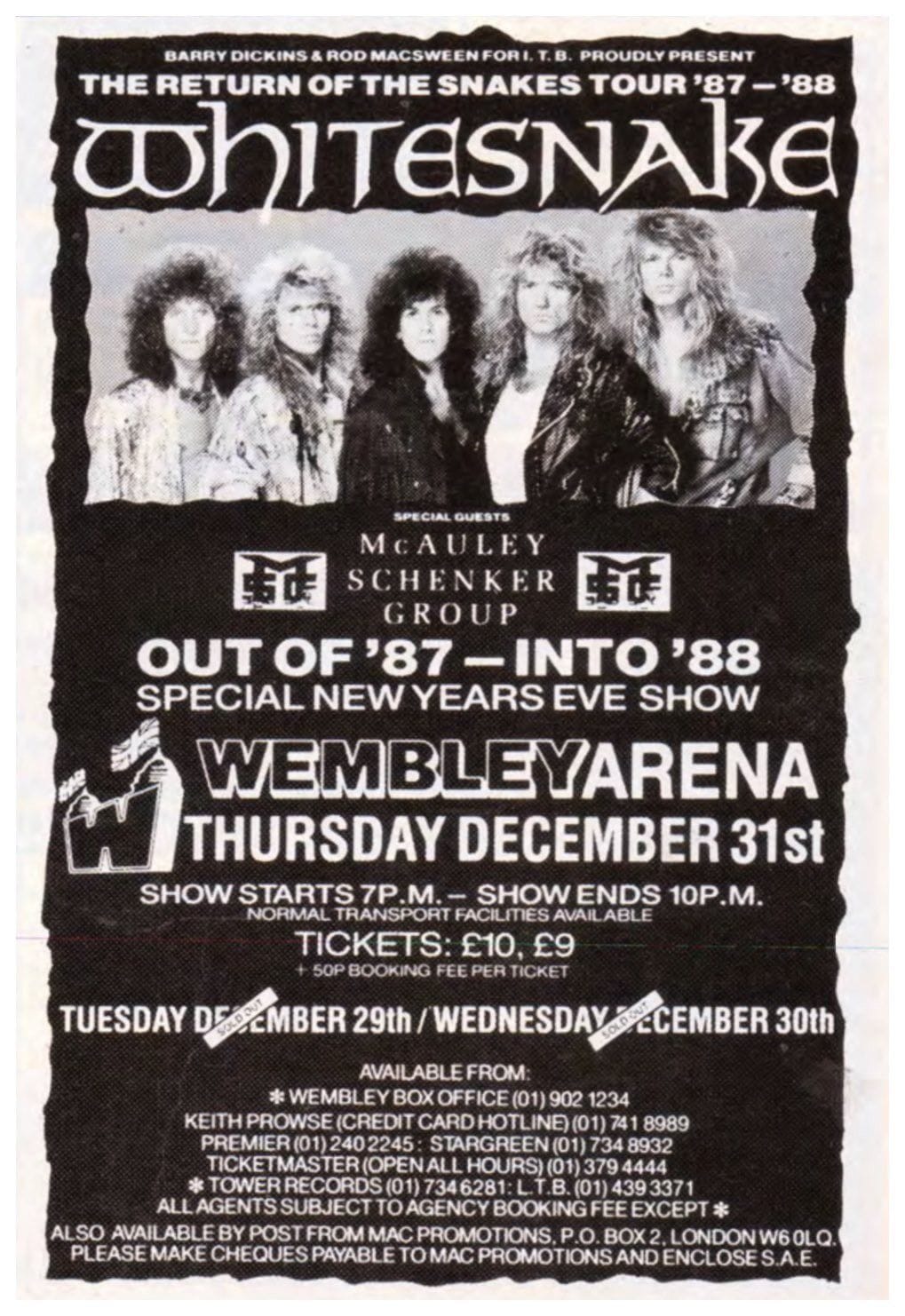 Whitesnake poster