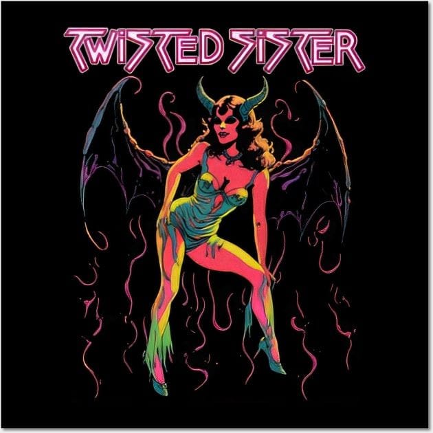 Twisted Sister Glam Rock Poster