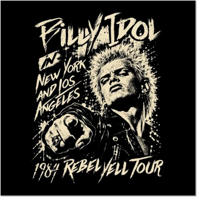 Billy Idol Vintage Retro Poster