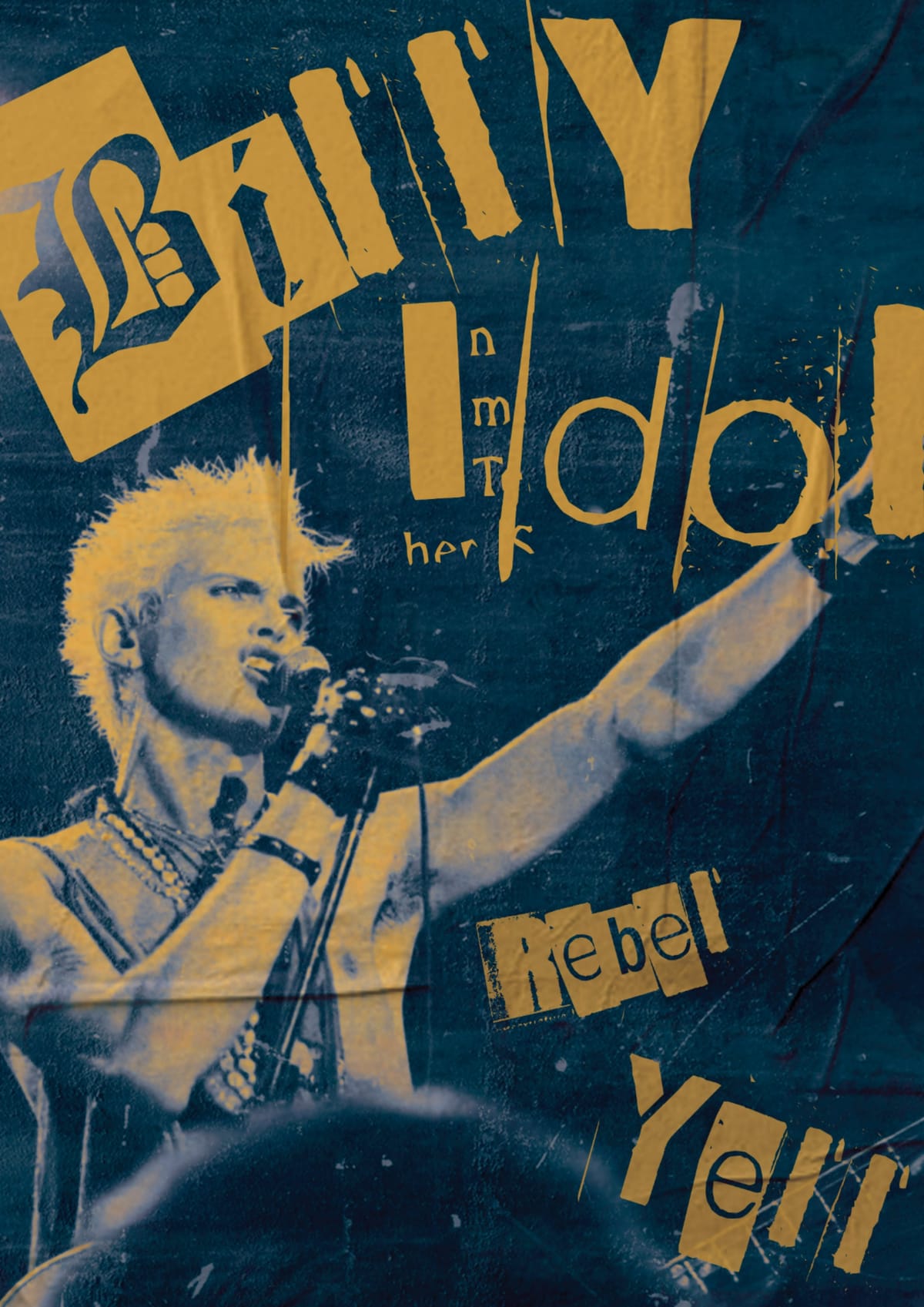 Billy Idol Rebel Yell Punk Poster