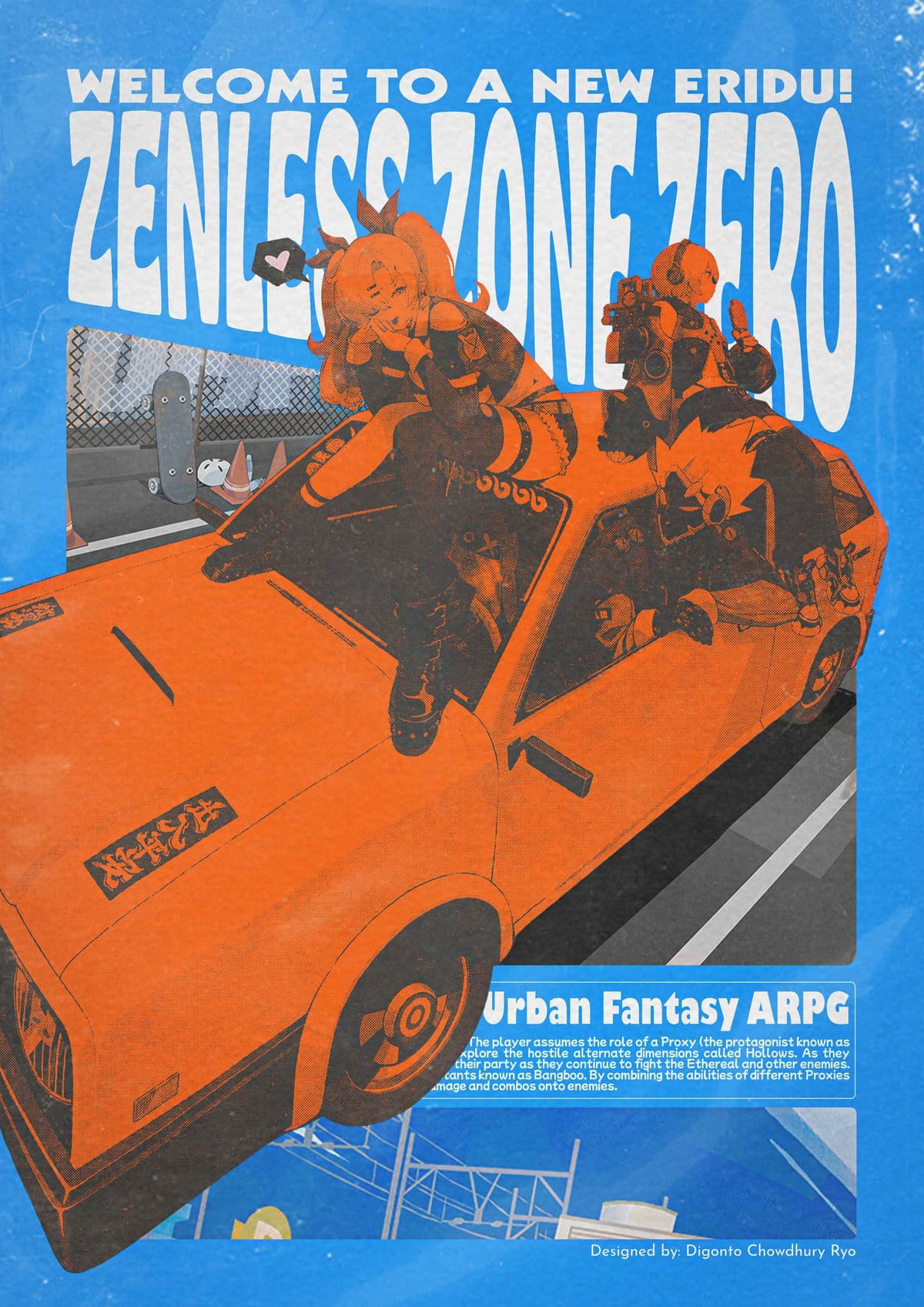 ZZZ | Zenless Zone Zero | Poster Design | T-shirt Design | Graphic Design